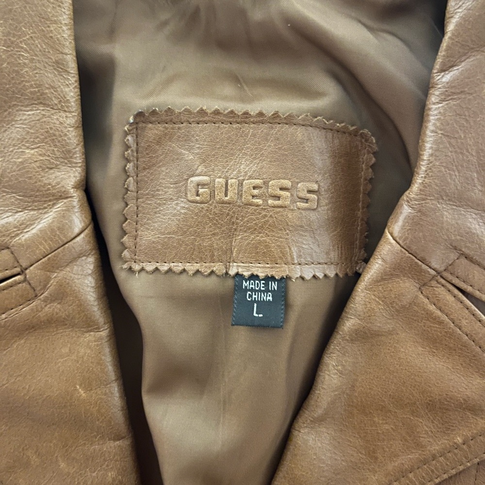 Vintage Guess Leather Jacket - Picture 5 of 7